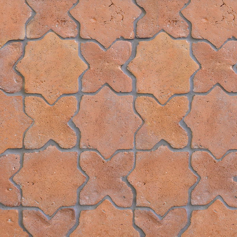 Rustic Cotto Natural Cross Terracotta Tiles 4x4 Terracotta Natural 4x4 Tiles — 4