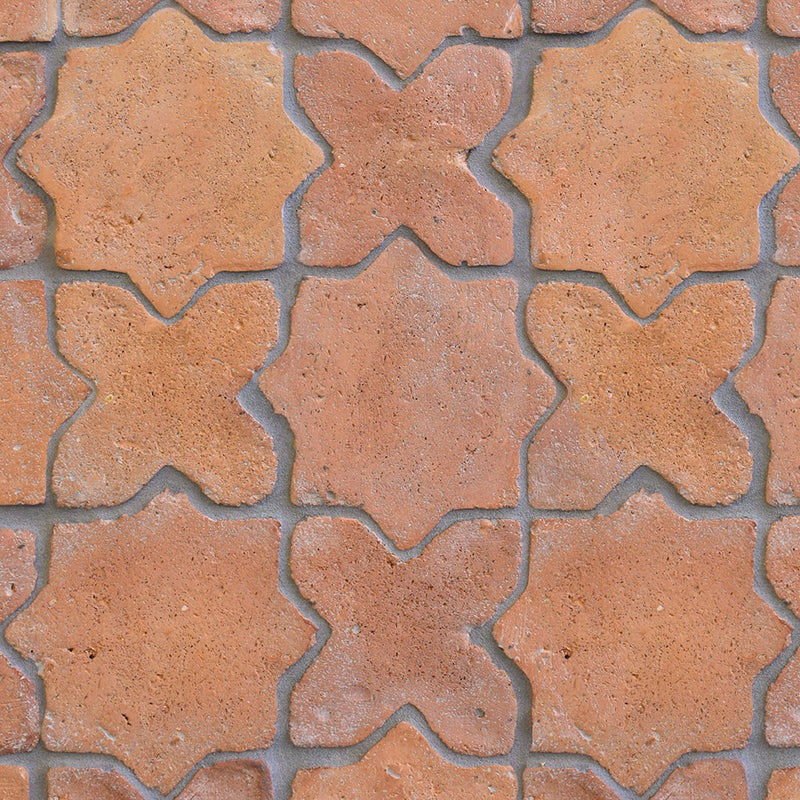 Rustic Cotto Natural Cross Terracotta Tiles 6x6 Terracotta Natural 6x6 Tiles — 4