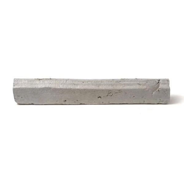 Rustic White Bar Liner Glazed Terracotta Moldings 1x8 closeup 1