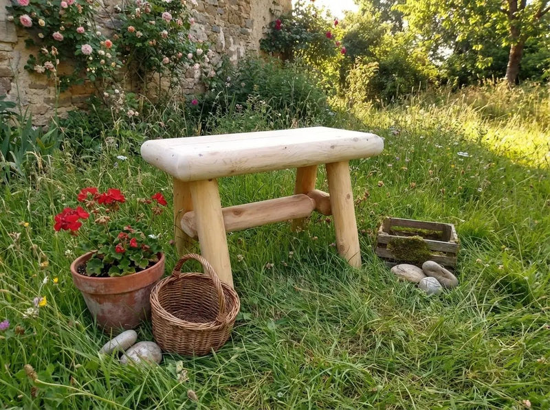 Rustic Wooden Outdoor Garden Bench by Cedar Creek Rustic Furniture