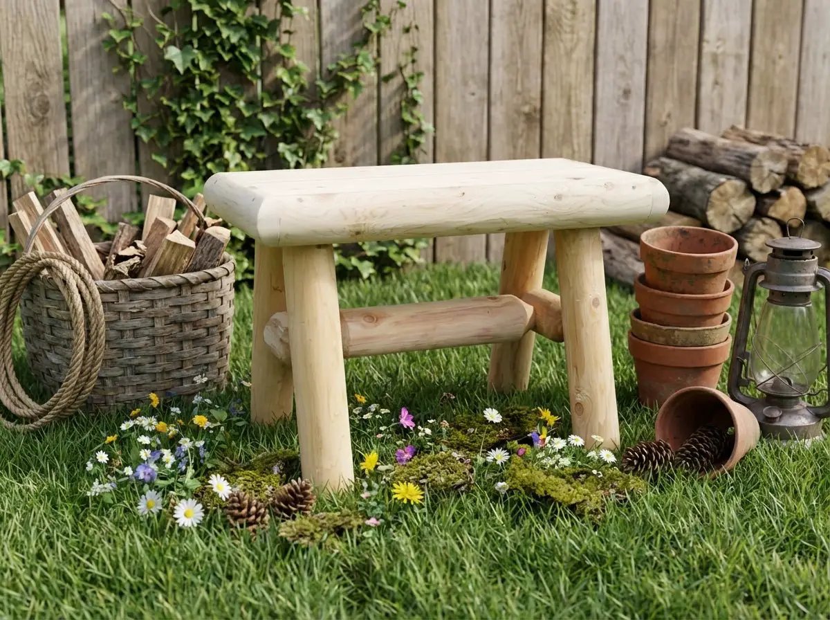 Rustic Wooden Outdoor Garden Bench by Cedar Creek Rustic Furniture