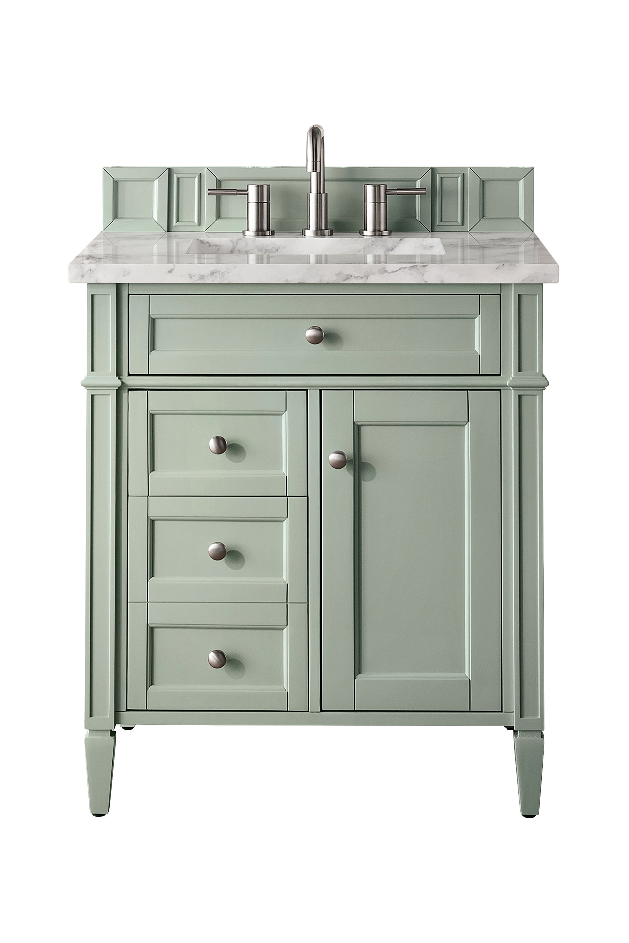 James Martin Brittany 30" Single Bathroom Vanity, Sage Green by James Martin
