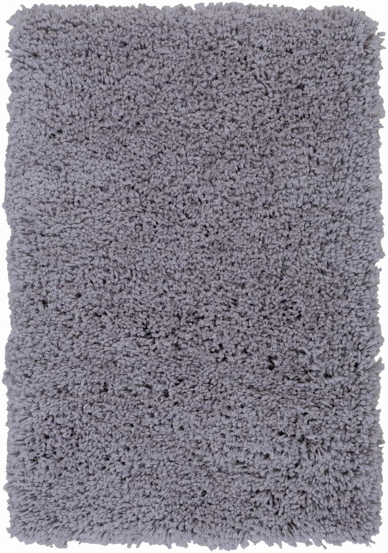 Tingly Solid Grey Shag Rug - Clearance by Boutique Rugs