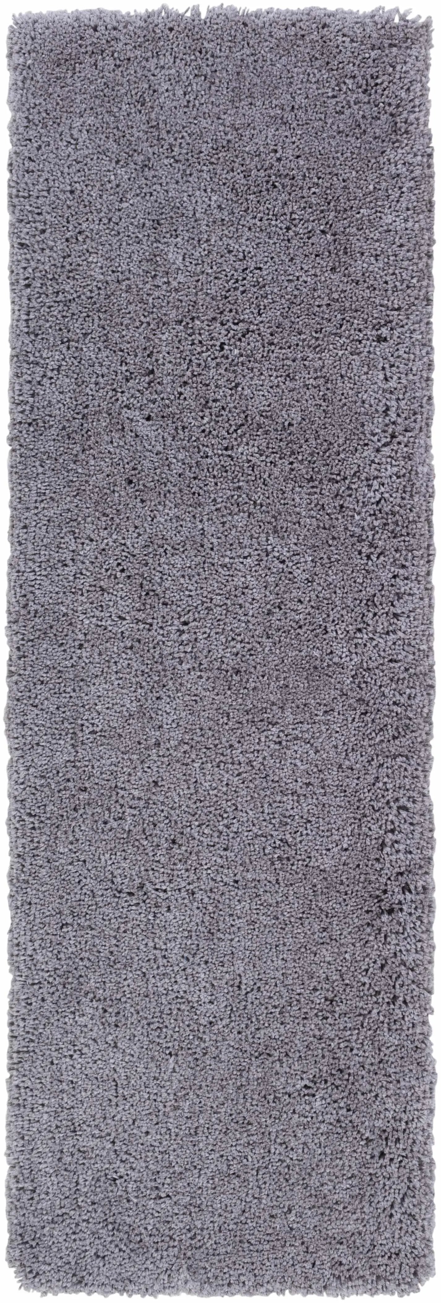 Tingly Solid Grey Shag Rug - Clearance by Boutique Rugs