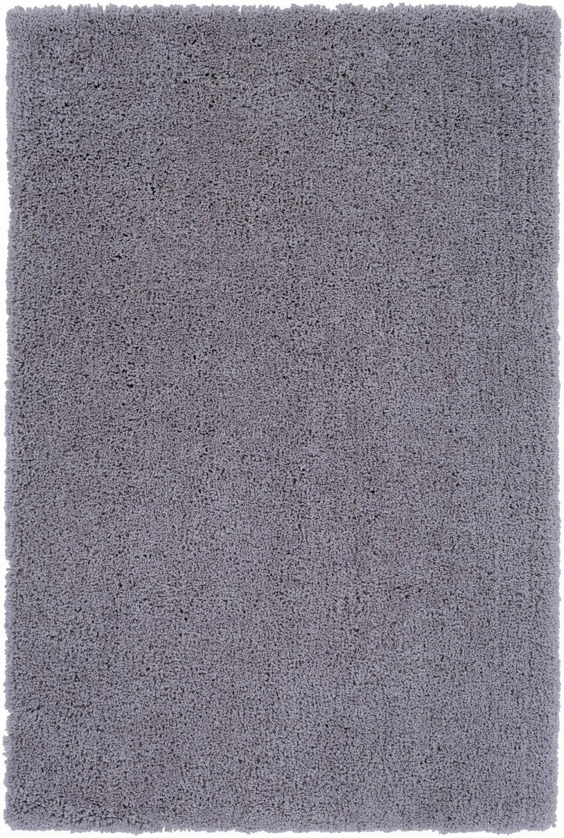 Tingly Solid Grey Shag Rug - Clearance by Boutique Rugs