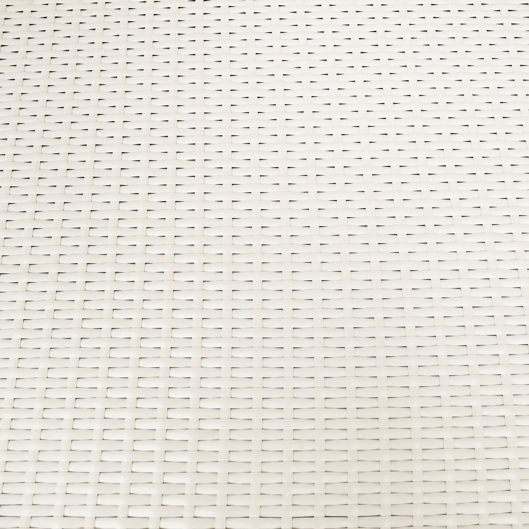 White Wicker Foldable Patio Balcony Table with Adjustable Clamps by Sharicks