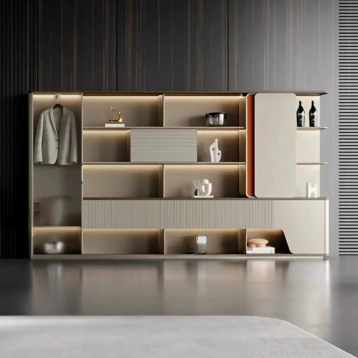 Harbord · Modern Office Shelves w/ Lighting, Storage by Arc Grove