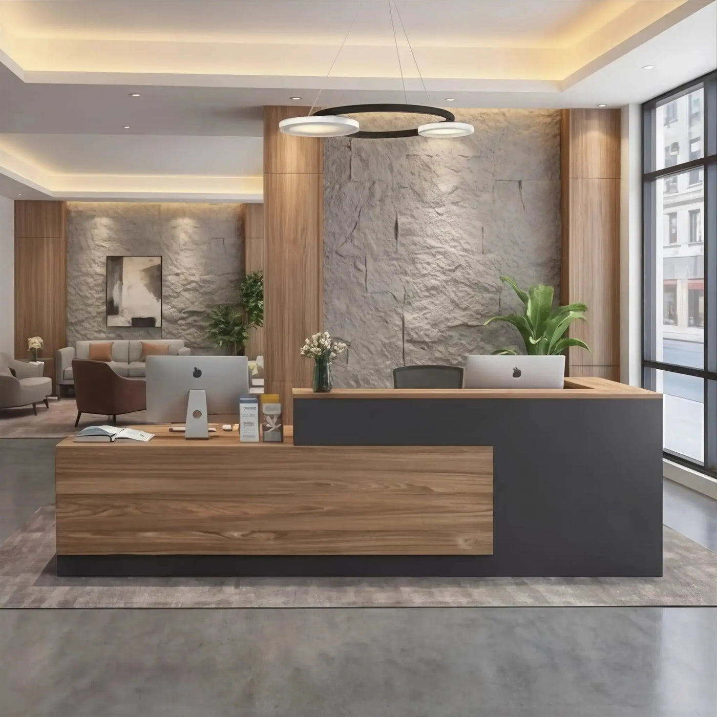 Ryvion · Front Lobby Desk by Arc Grove