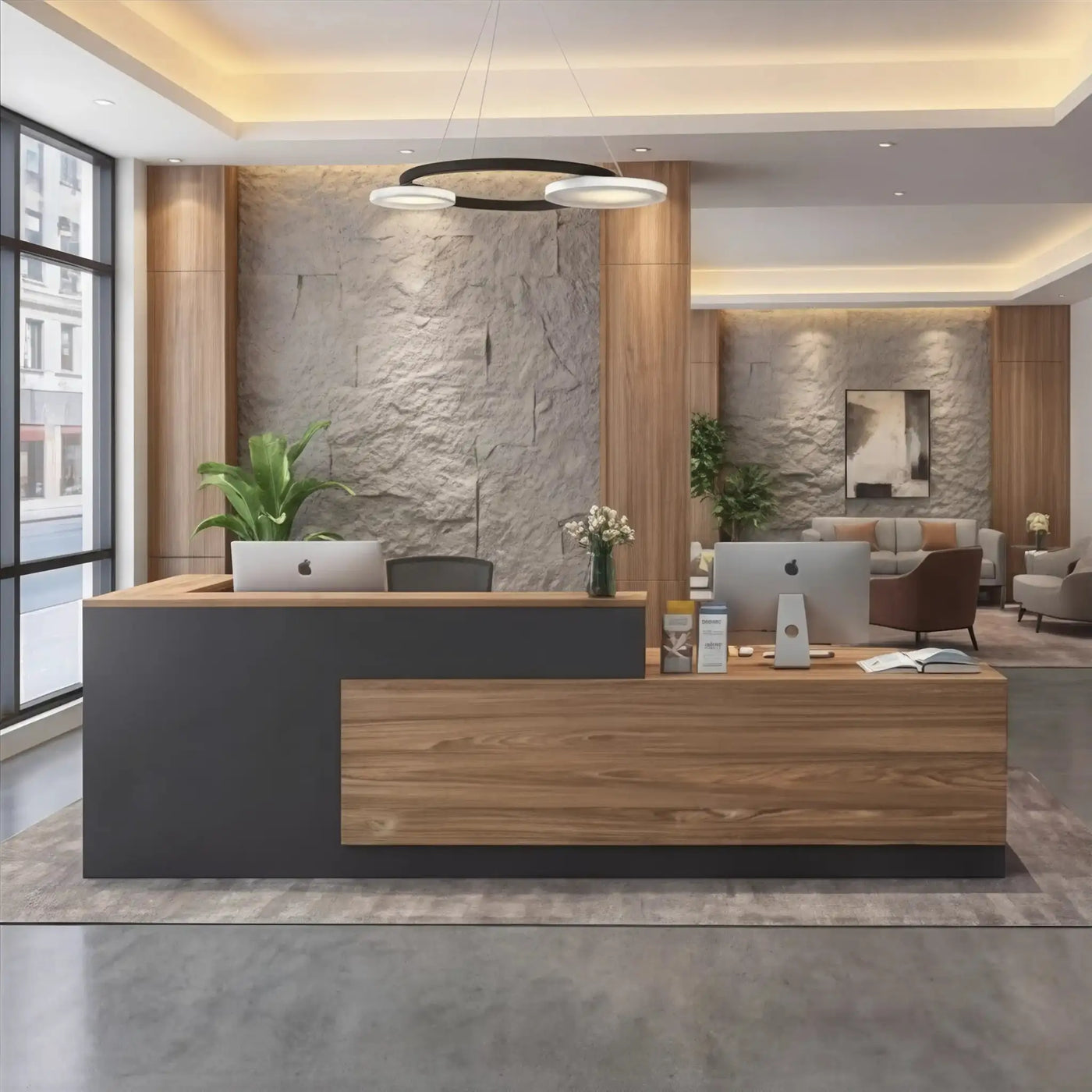 Ryvion · Front Lobby Desk by Arc Grove