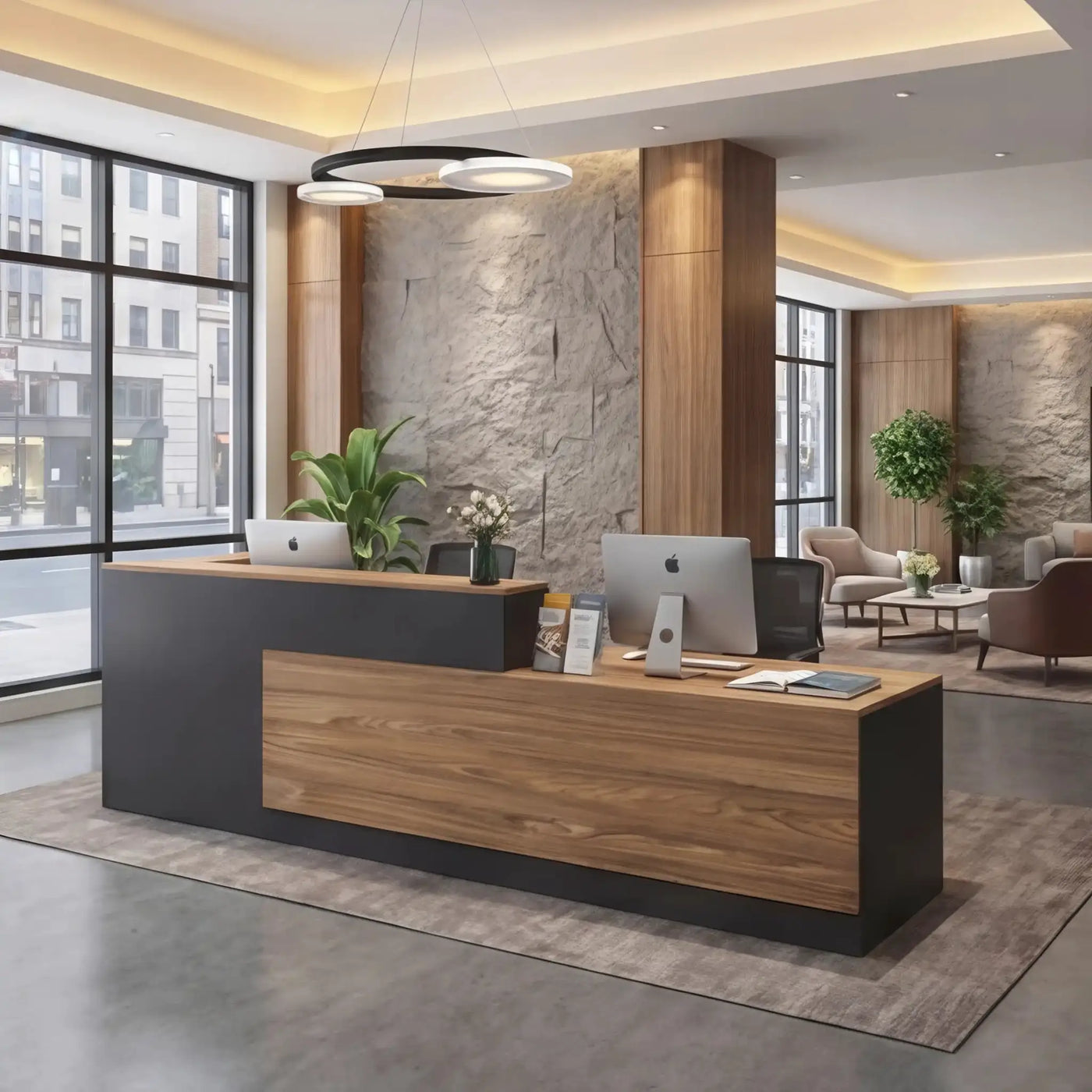 Ryvion · Front Lobby Desk by Arc Grove