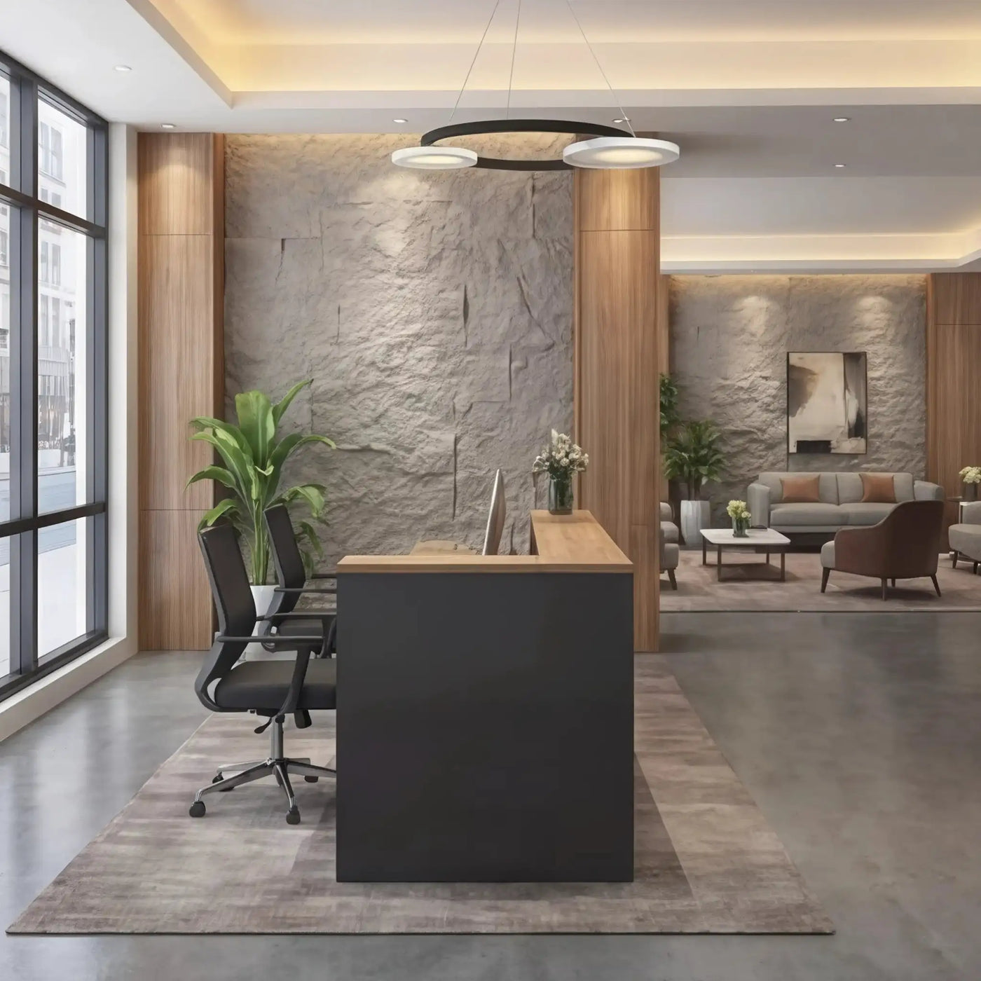 Ryvion · Front Lobby Desk by Arc Grove
