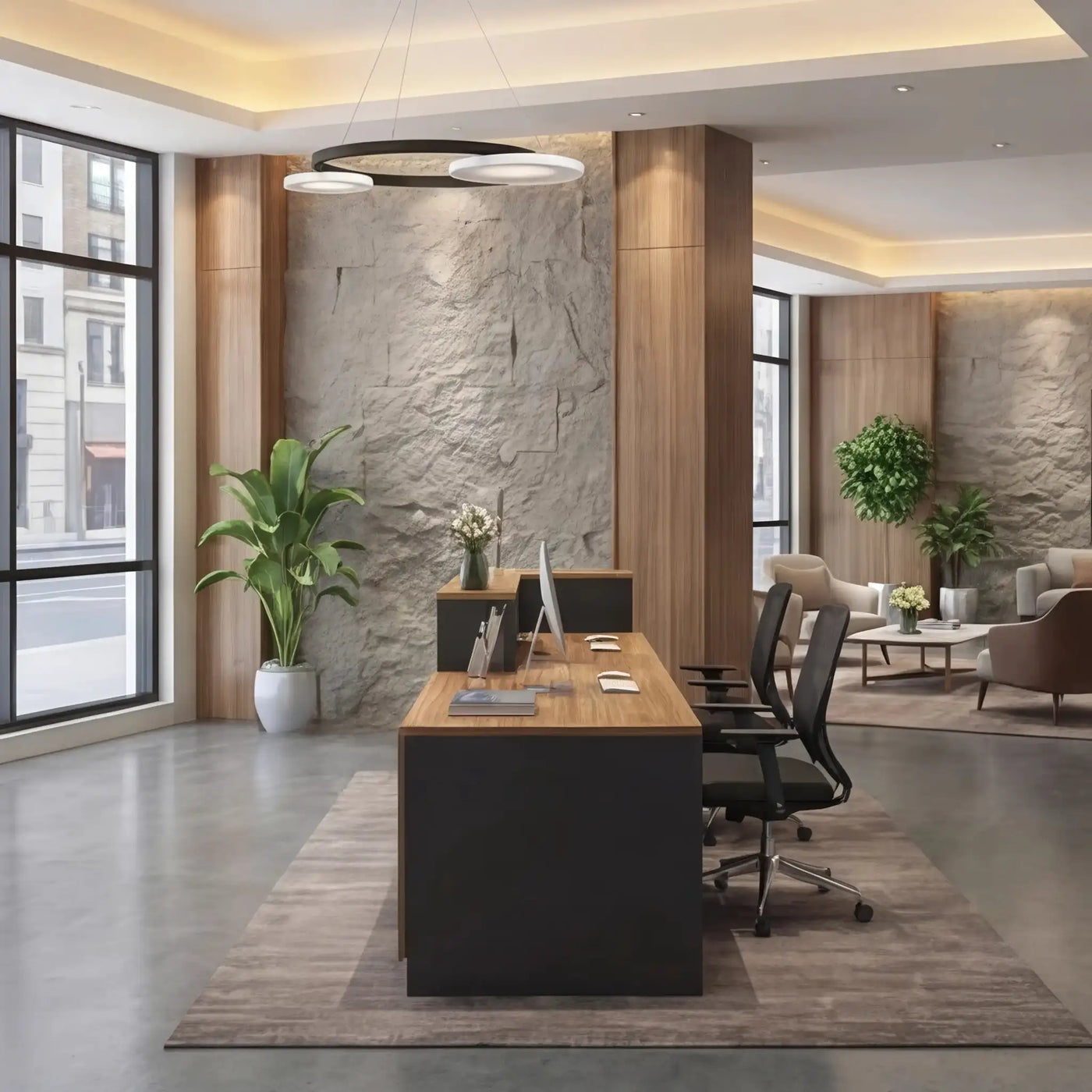Ryvion · Front Lobby Desk by Arc Grove