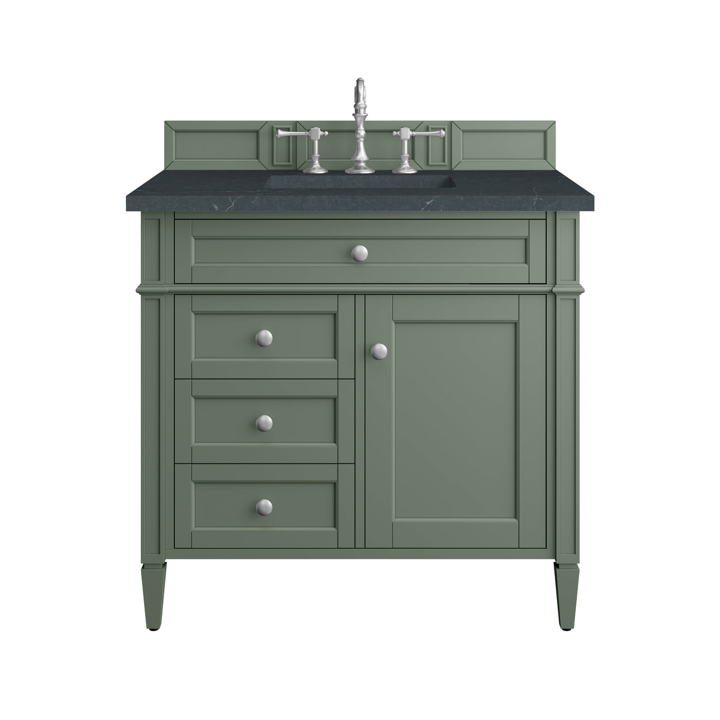 James Martin Brittany 36" Single Bathroom Vanity, Smokey Celadon by James Martin