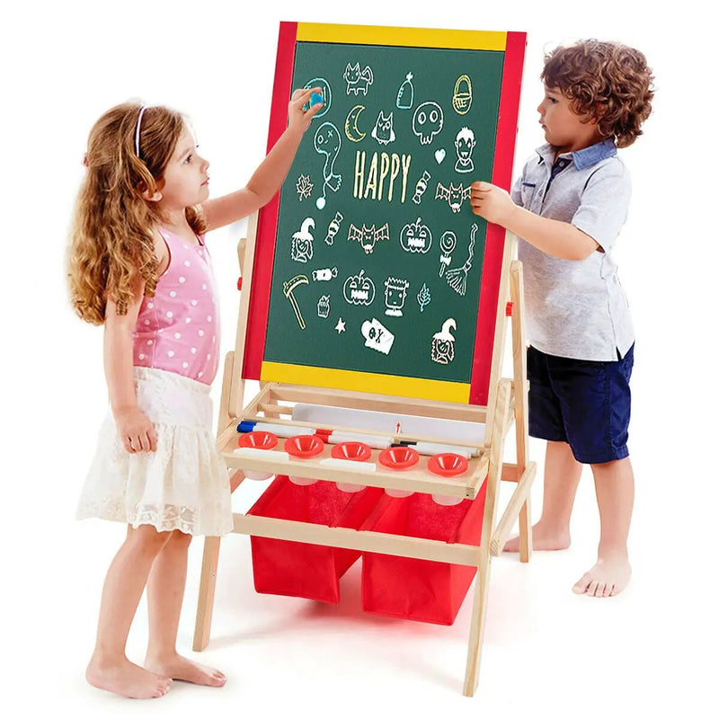 Flip-Over Double-Sided Kids Art Easel by DirectDeals