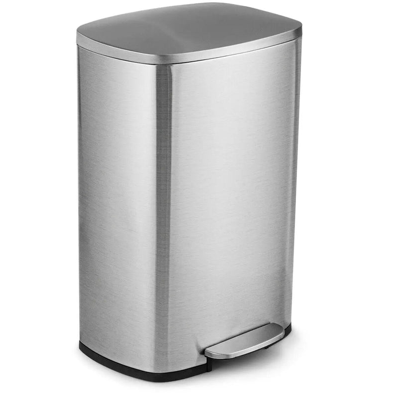 13.2 Gallon Stainless Steel Trash Garbage Can with Bucket by DirectDeals