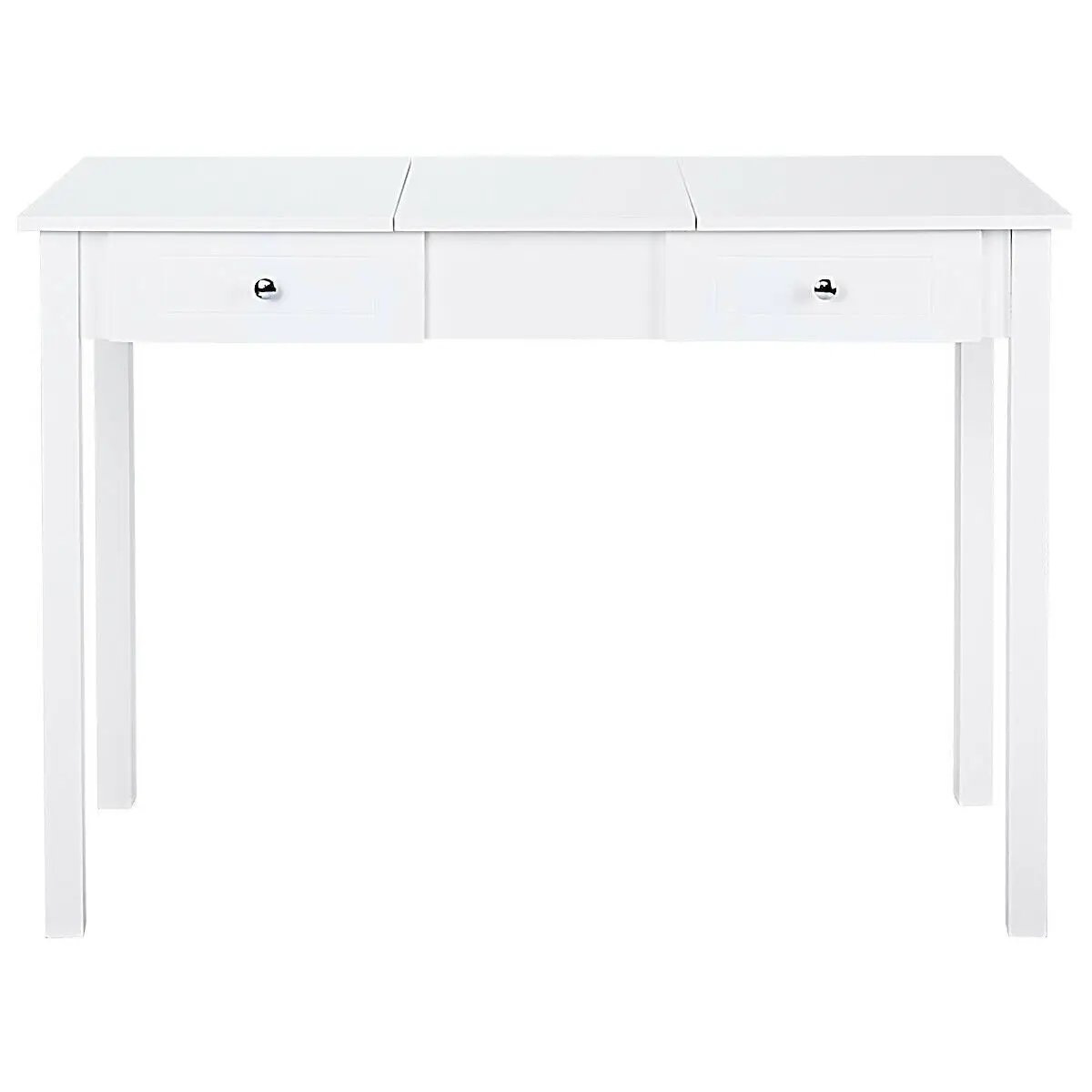 Modern Vanity Dressing Table with 1 Flip Top Mirror and 2 Drawers by DirectDeals