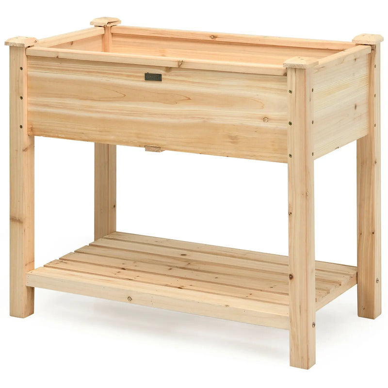 Raised Garden Elevated Wood Planter Box Stand by DirectDeals
