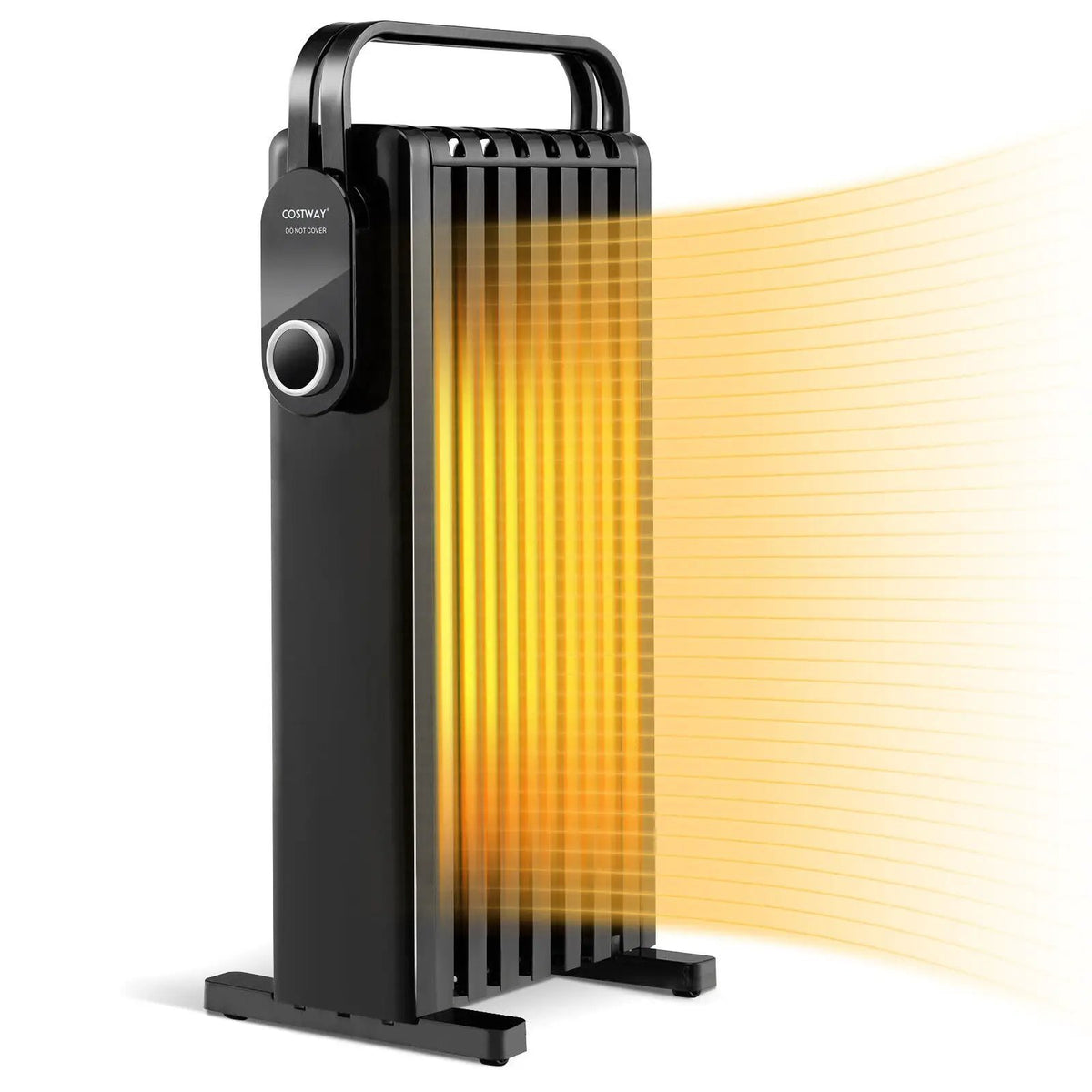 1500W Electric Space Heater Oil Filled Radiator Heater with Foldable Rack by DirectDeals
