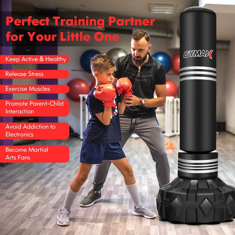 67 Inch Punching Bag with Fillable Suction Cup Base by DirectDeals