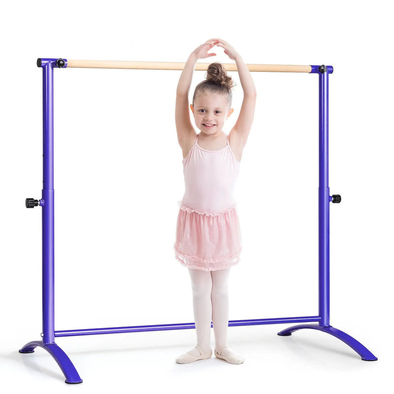 51 Inch Ballet Barre Bar with 4-Position Adjustable Height by DirectDeals