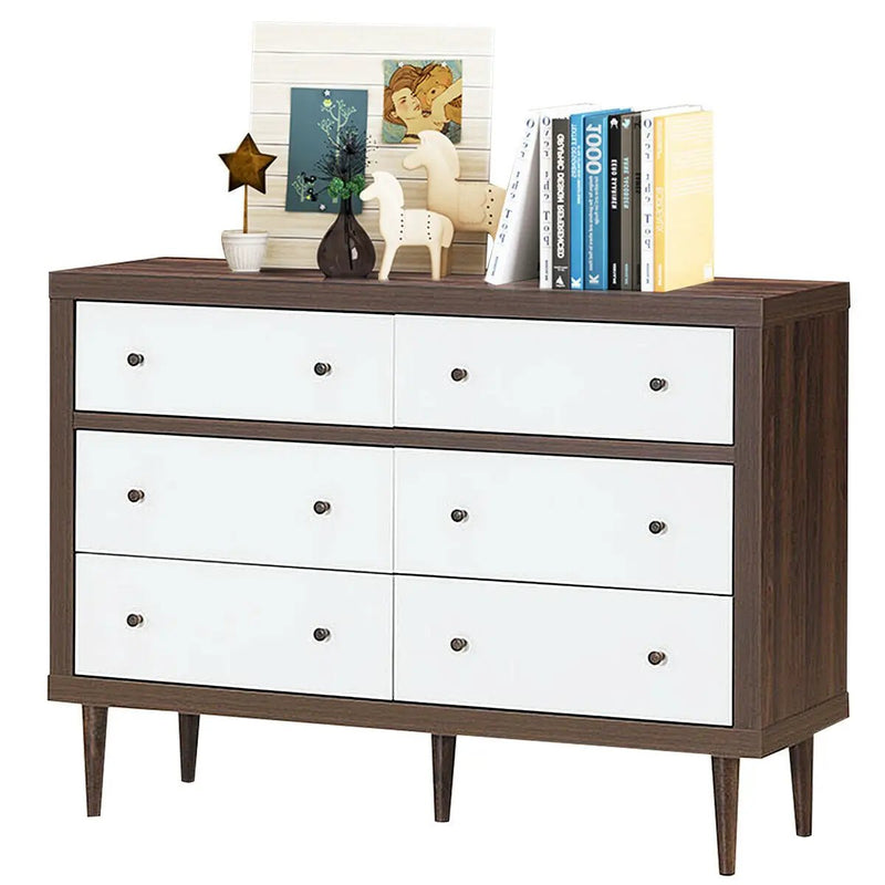 Antique-Style Free-Standing Dresser with 6 Drawers by DirectDeals