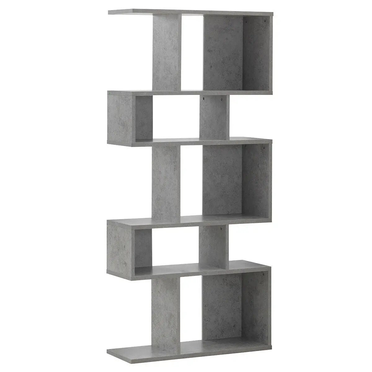 5 Cubes Ladder Shelf Corner Bookshelf Display Rack Bookcase by DirectDeals