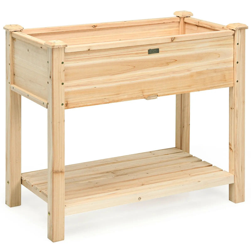 Raised Garden Elevated Wood Planter Box Stand by DirectDeals