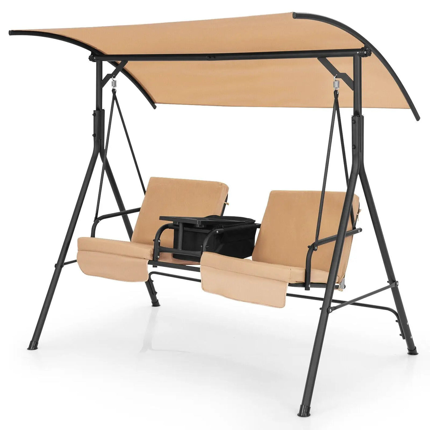 Porch Swing Chair with Adjustable Canopy by DirectDeals
