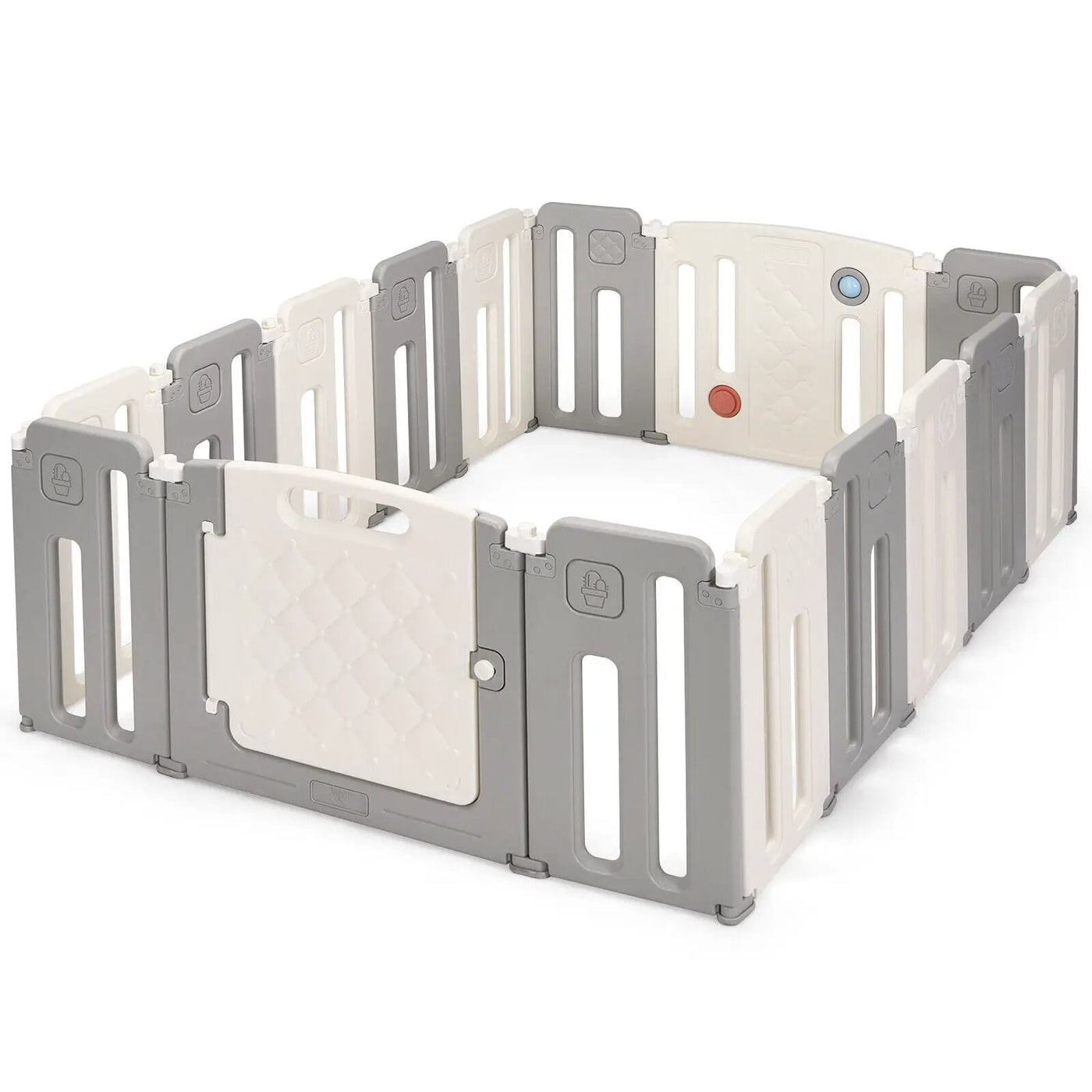 16 Panels Baby Safety Playpen with Drawing Board by DirectDeals