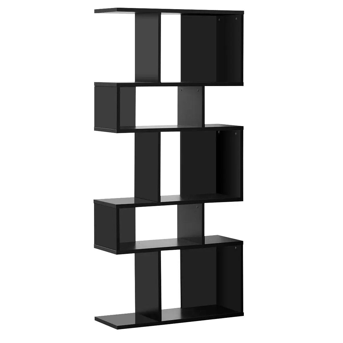 5 Cubes Ladder Shelf Corner Bookshelf Display Rack Bookcase by DirectDeals