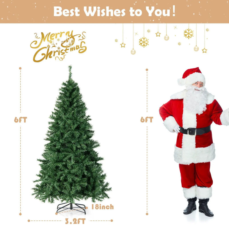 6 Feet Christmas Tree Pre-Lit 3-Minute Quick Shape by DirectDeals