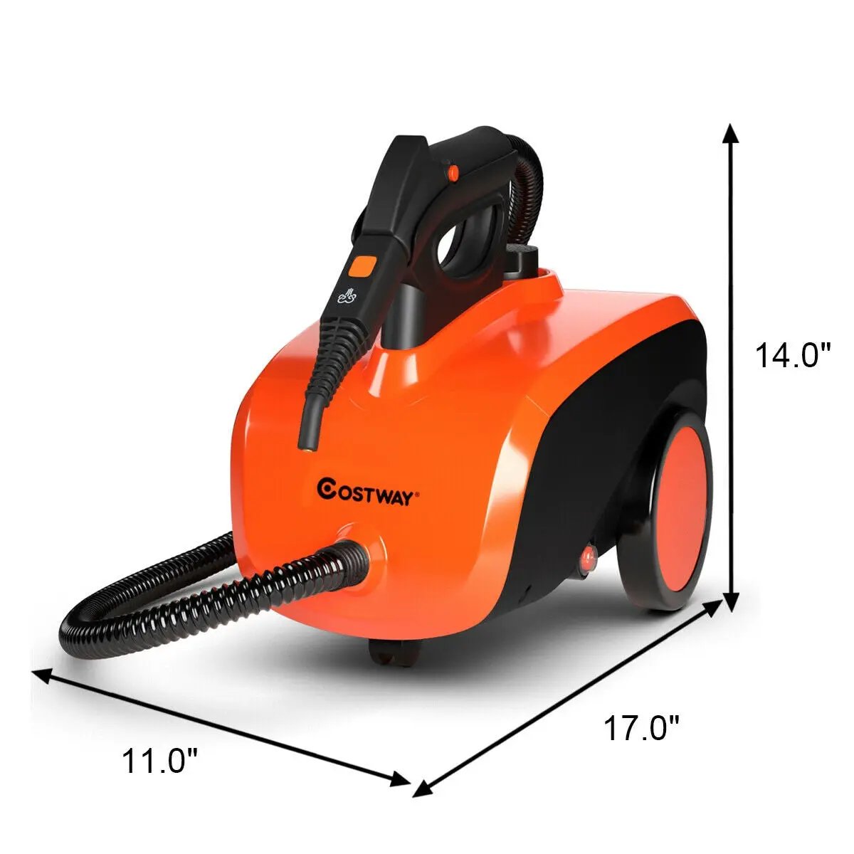 Heavy Duty Household Multipurpose Steam Cleaner with 18 Accessories by DirectDeals