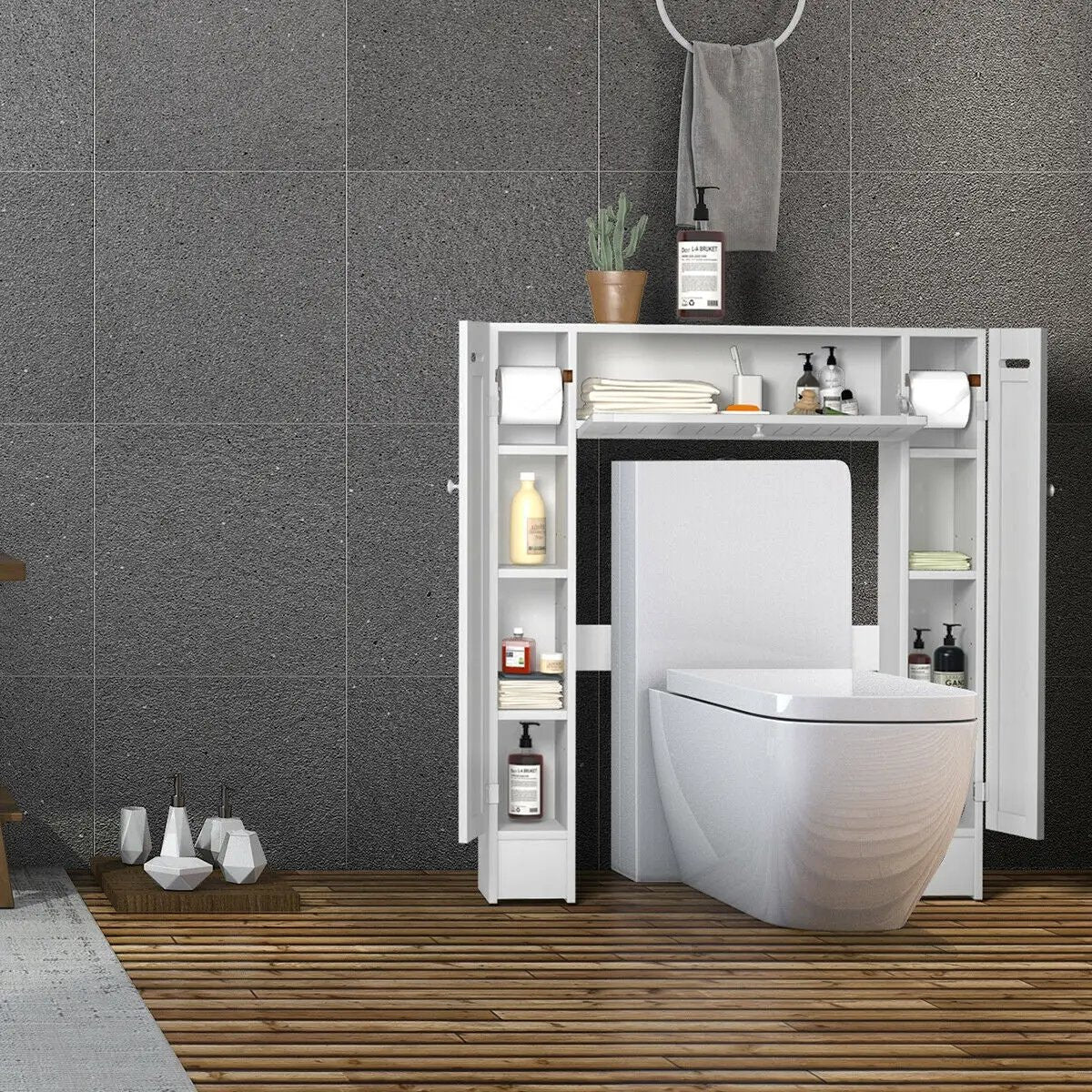 Wooden over the Toilet Storage Cabinet by DirectDeals