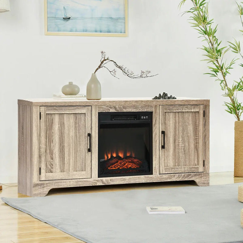 65 Inch Media Component TV Stand with Adjustable Shelves by DirectDeals