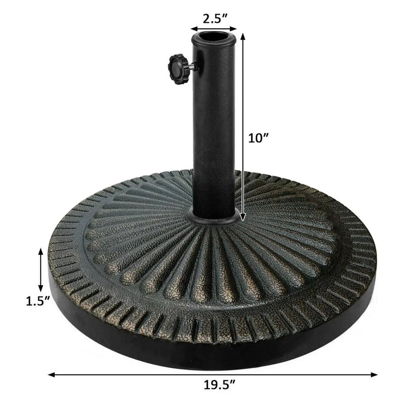 31.5 lbs Market Heavy-Duty Outdoor Stand Bronze Umbrella Base by DirectDeals