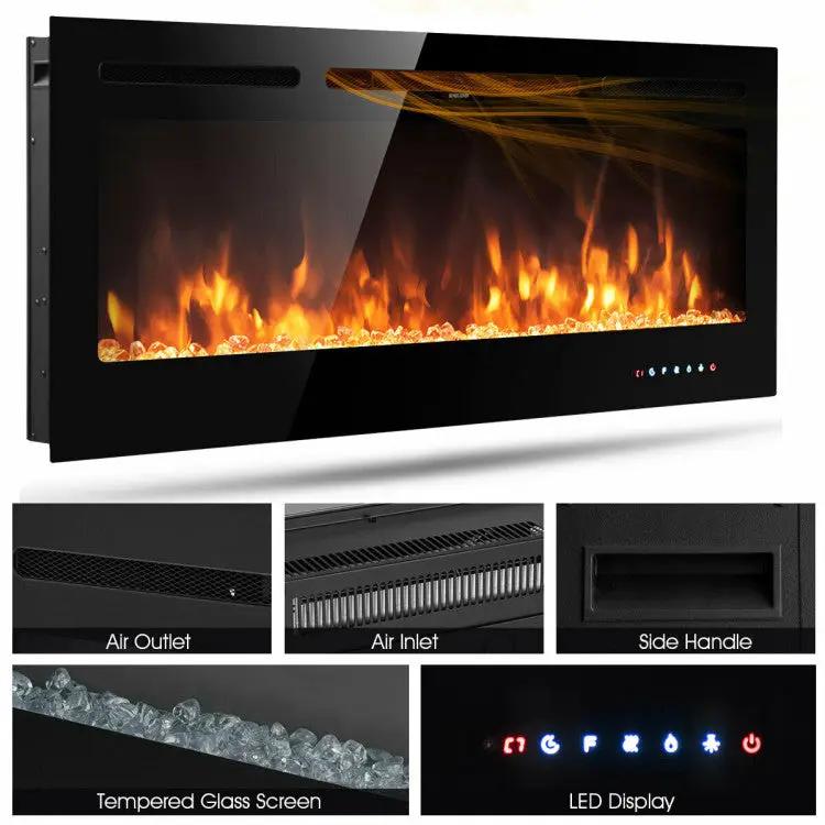 50" Electric Fireplace – Wall Mounted by DirectDeals