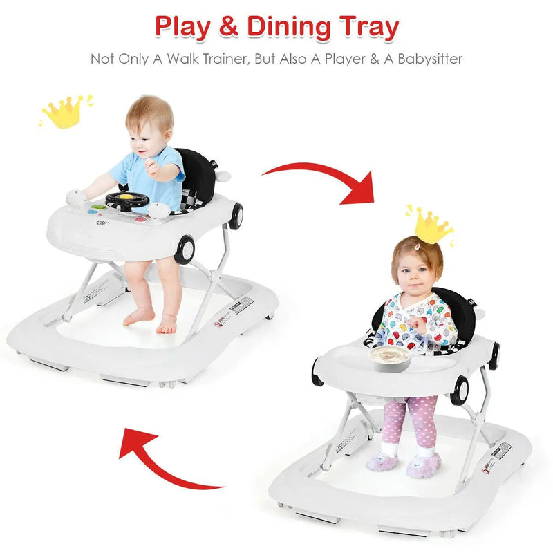 2-in-1 Foldable Baby Walker with Music Player and Lights by DirectDeals