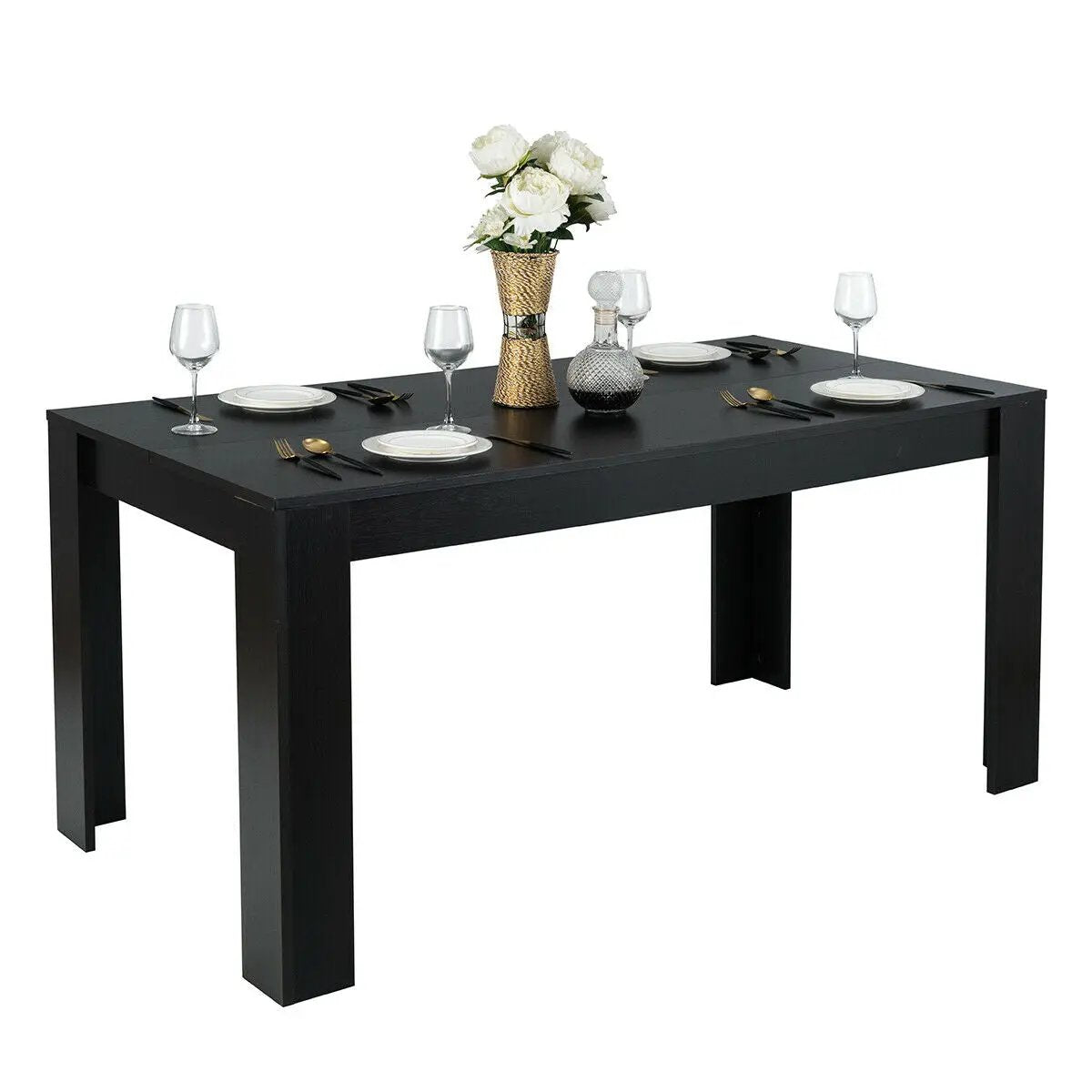 63 Inch Rectangular Modern Dining Kitchen Table by DirectDeals