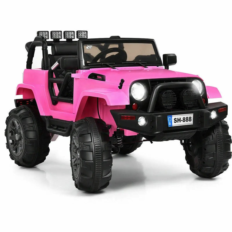 12V Kids Remote Control Riding Truck Car with LED Lights by DirectDeals