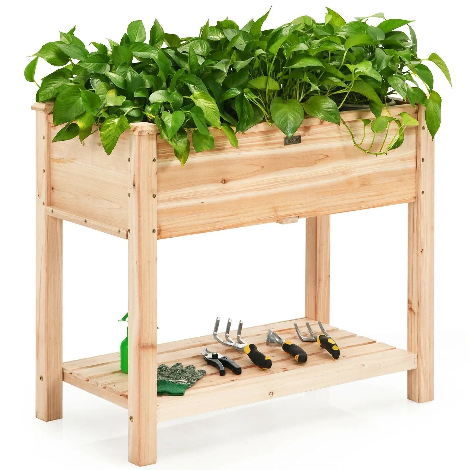 Raised Garden Elevated Wood Planter Box Stand by DirectDeals