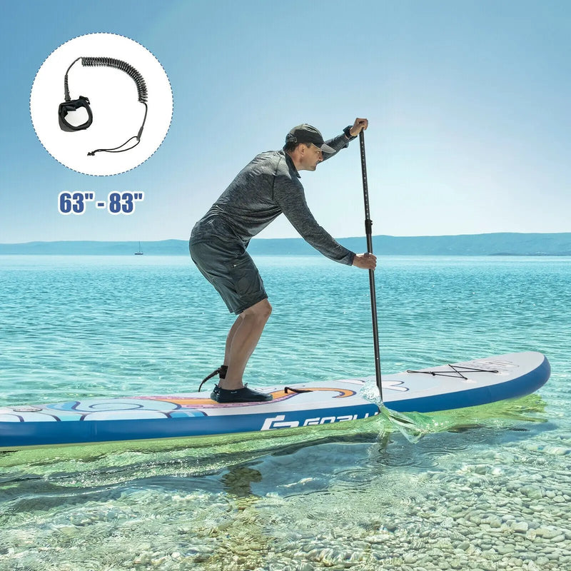 11 ft Inflatable Stand Up Paddle Board Surfboard with Aluminum Paddle Pump by DirectDeals