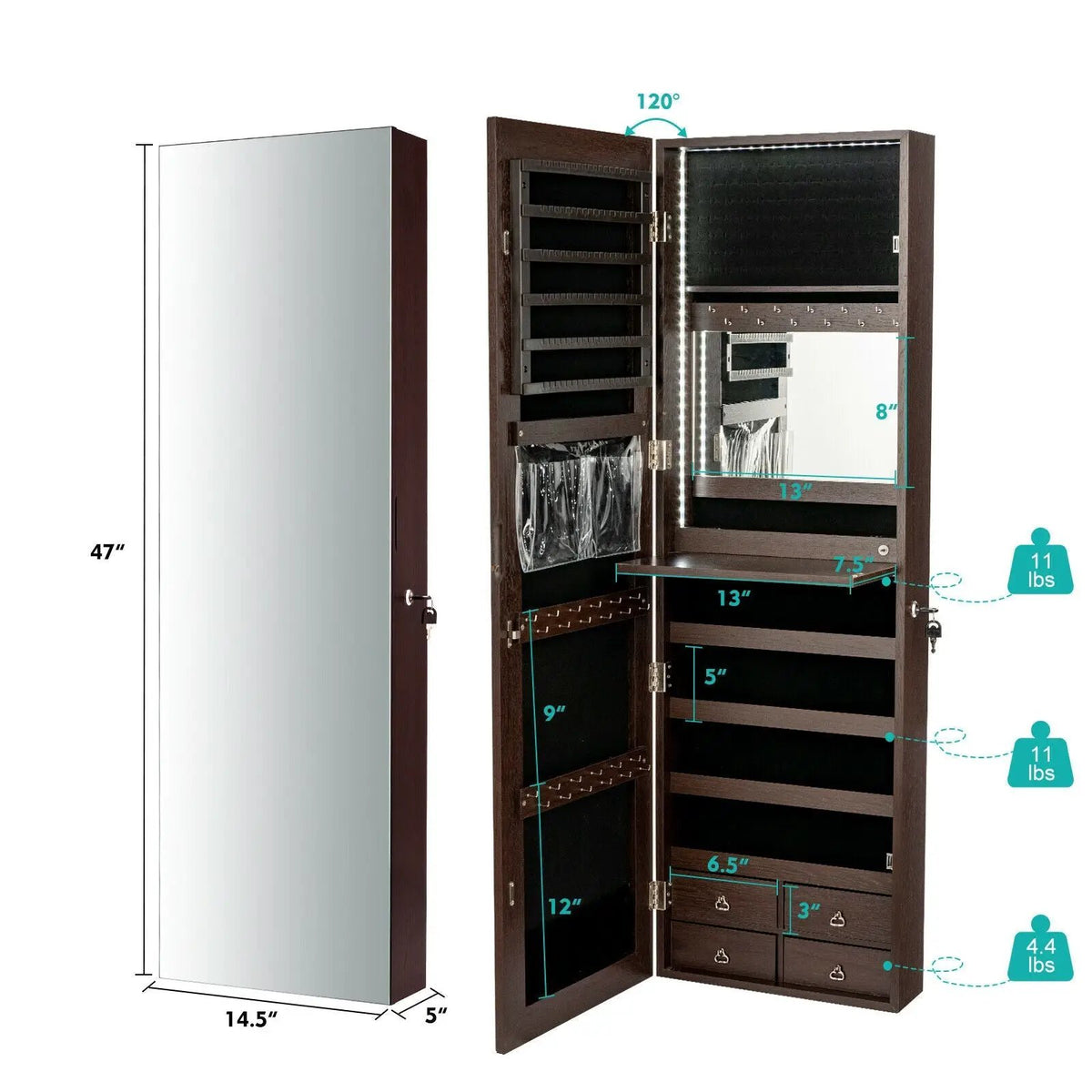 Multipurpose Storage Cabinet with 4 Drawers by DirectDeals