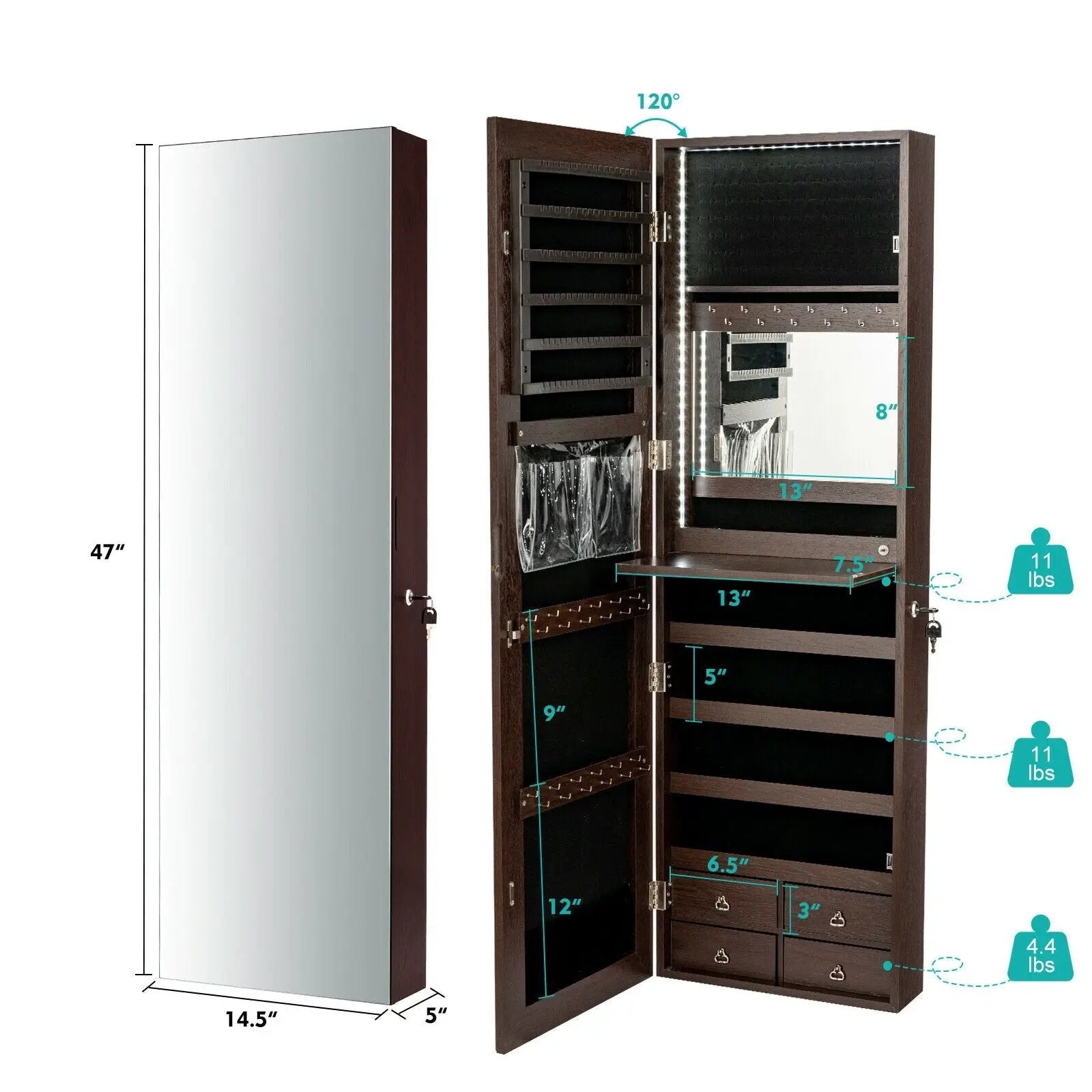 Multipurpose Storage Cabinet with 4 Drawers by DirectDeals
