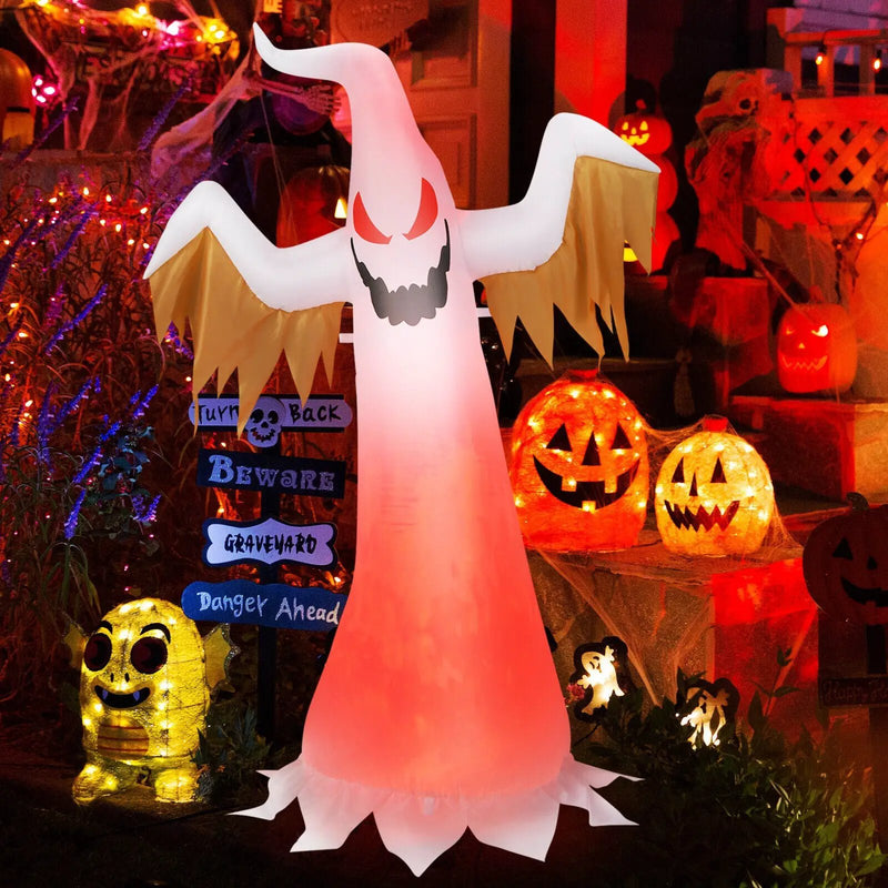 6 Feet Halloween Inflatable Ghost Quick Blow up Halloween D√©cor with LED Lights by DirectDeals