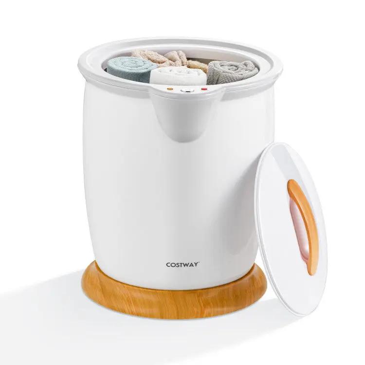 Bathroom Towel Warmer Bucket with Fragrance Holder and Auto Shut by DirectDeals