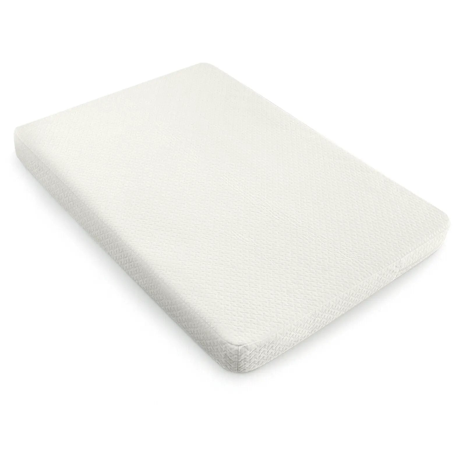 38 x 26 Inch Dual Sided Pack and Play Baby Mattress Pad with Removable Washable Cover-White by DirectDeals
