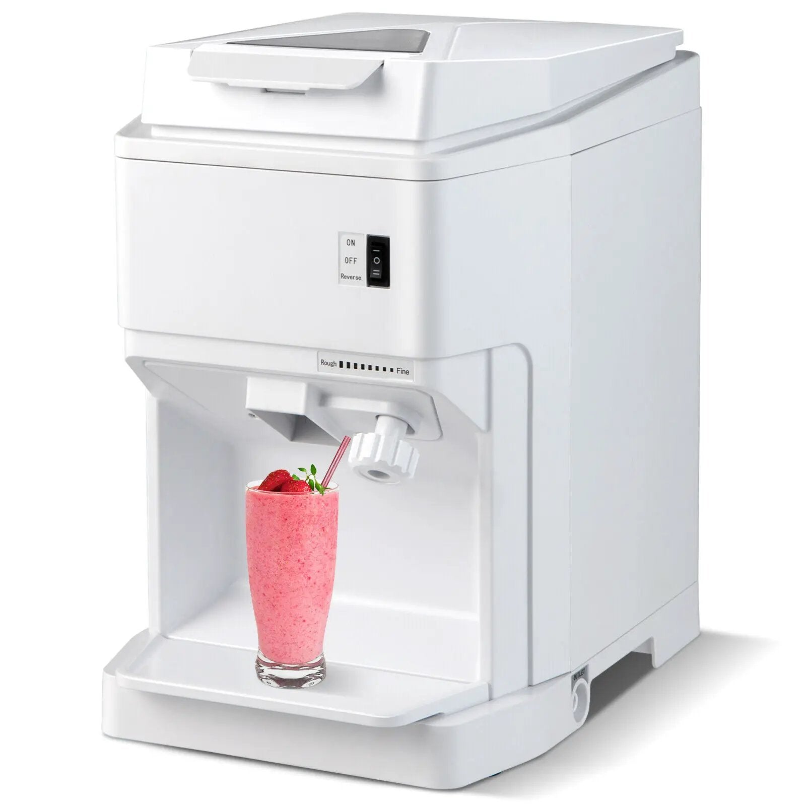 460W Snow Cone Maker Machine Shaver Adjustable-White by DirectDeals