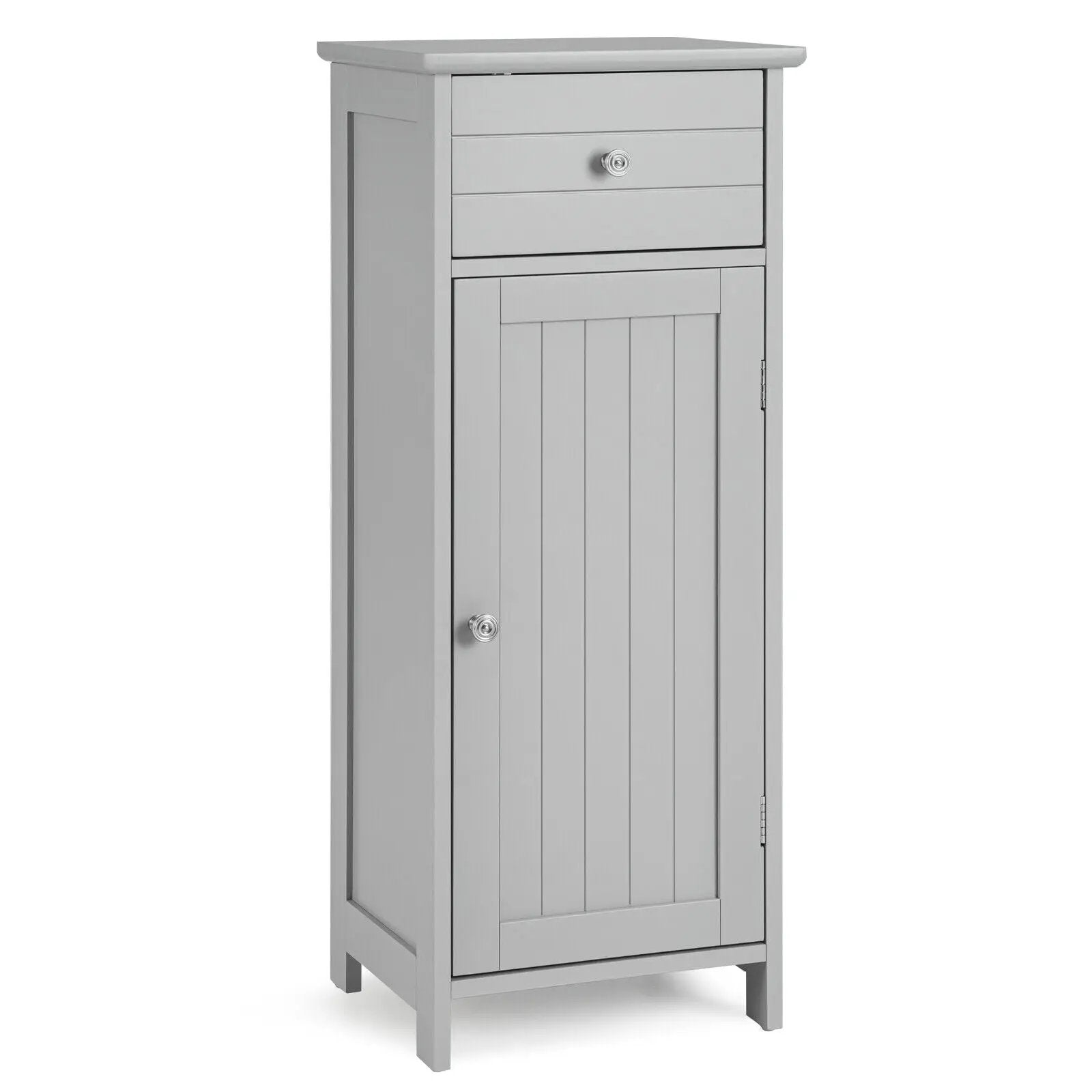 Wooden Bathroom Floor Storage Cabinet with Drawer and Shelf by DirectDeals
