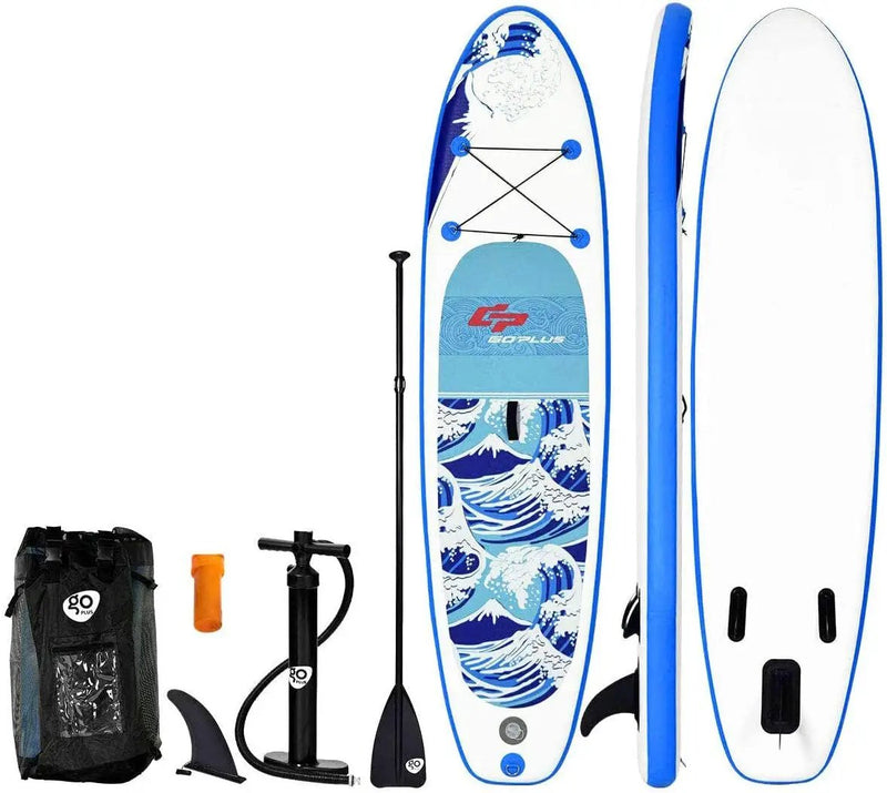 10 Feet Stand up Paddle Surfboard Inflatable with Bag by DirectDeals