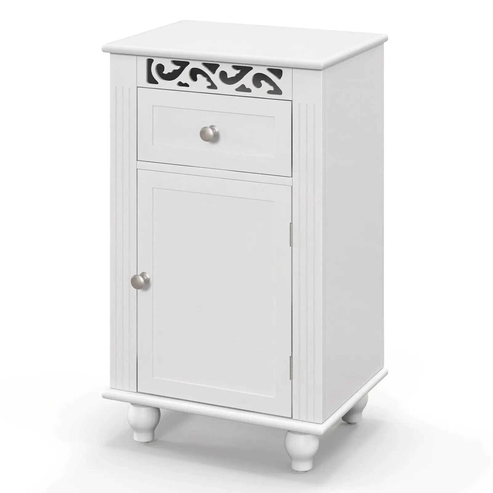 Bathroom Floor Storage Cabinet Organizer with Drawer by DirectDeals